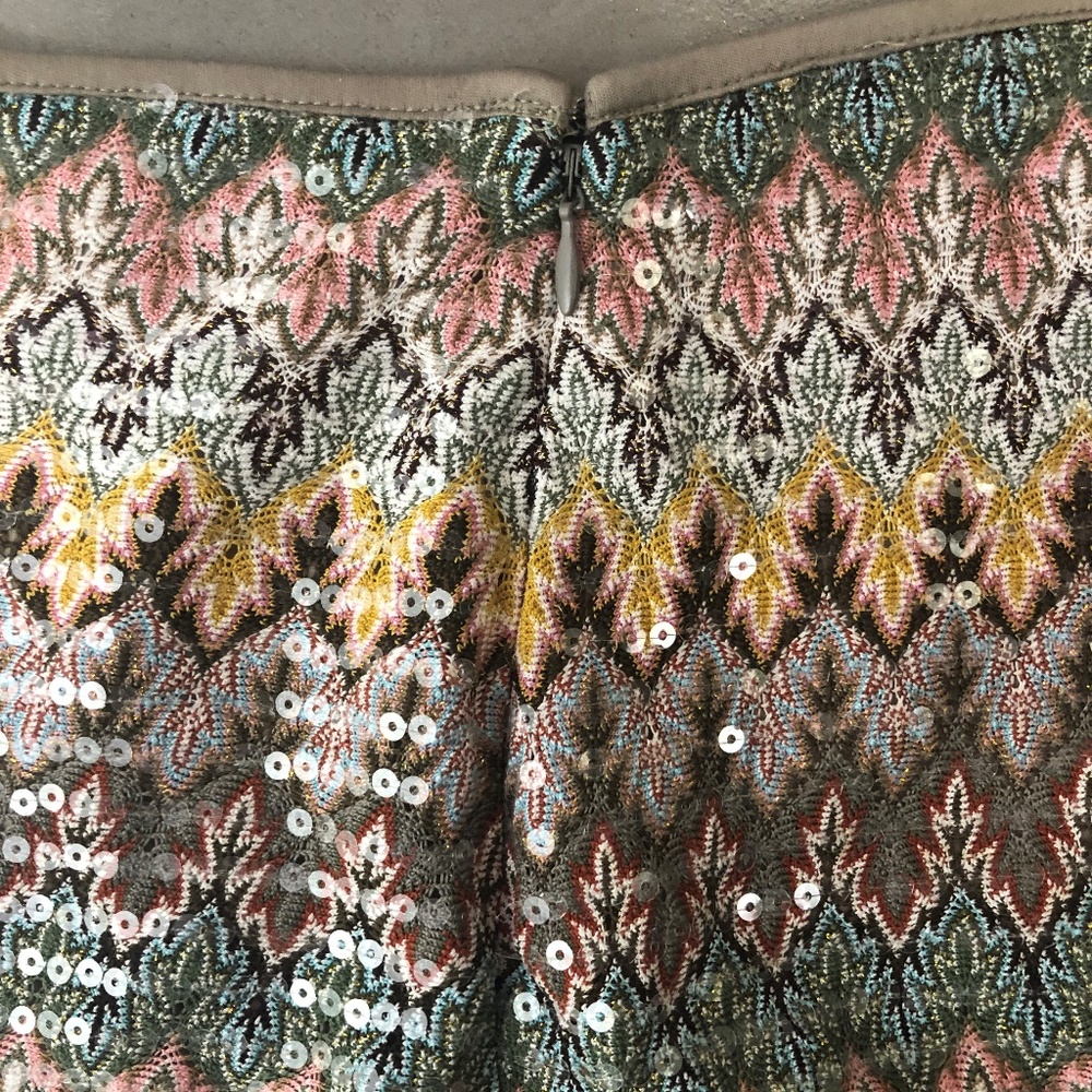 Express Chevron Style Sequence Mini Skirt - image 4